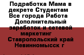 Подработка/Мама в декрете/Студентам - Все города Работа » Дополнительный заработок и сетевой маркетинг   . Ставропольский край,Невинномысск г.